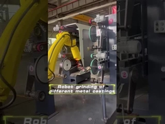 Robot grinding of different metal castings