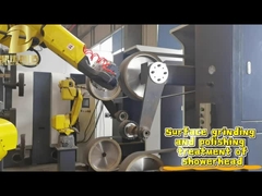 Surface grinding and polishing treatment of showerhead