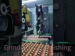 Grinding and polishing of brass castings