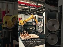 Robot grinding and polishing aluminum alloy、 stainless steel、 zinc alloy、 brass、 etc