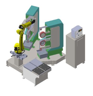 Robotic Buffing Machine For Faucets With 1.5KW Stepper Motor