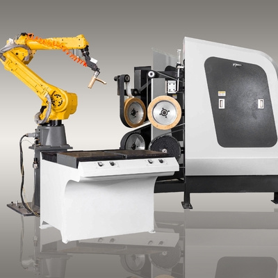 Buy CNC Stainless Steel Automatic Grinding Machine / Robot Milling Machine  for Shower Tap Mixer online manufacture