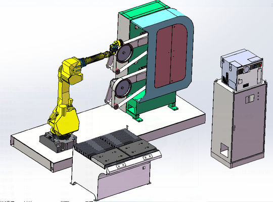 Buy 380V Automatic 6 Axis Robot Grinding Machine For Stainless Steel online manufacture