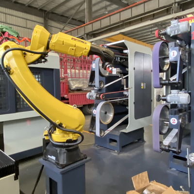 2 Grinding Machines Deburring Function Robotic Polishing Machine for Smooth Finishing