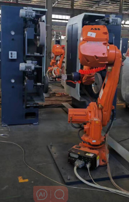 4000mm Sand Belt Robotic Polishing Machine 13KW With Arm Strength 25KG