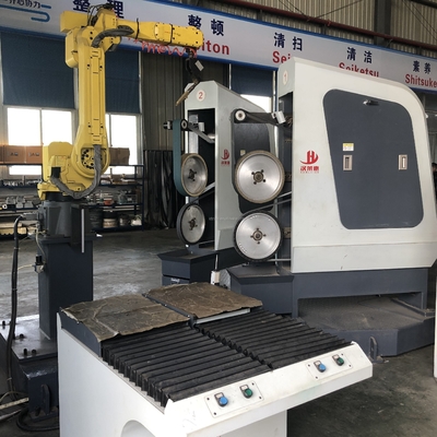 Automatic Grinding and Polishing Robot Cell for Metal Deburring Cost Effective Industrial Automation Solution