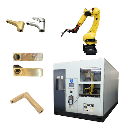 Multi Function Automatic Robotic Grinding Polishing Machine For Faucets Wheels Valves Hardware Castings Manufacturer