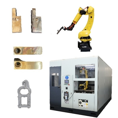 High Precision Auto Robotic Grinding Polishing System For Metal Handles Castings Surface Finishing Equipment