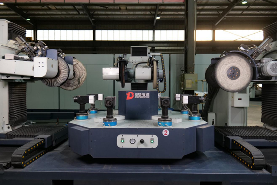 6-Axis CNC Polishing Machine with Rotary Table for Multi-Station Processing
