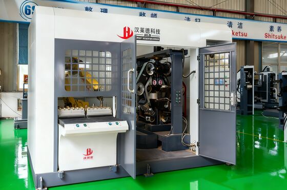 Fully Automatic Robotic Polishing Machine with High Safety Level and Rigidity for Metal Parts