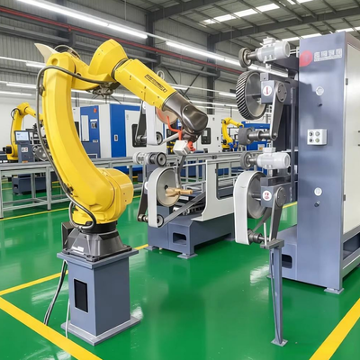 Automatic Precision Automotive Parts Polishing Robotic Stainless Steel Pipe Finishing Machine For Metal
