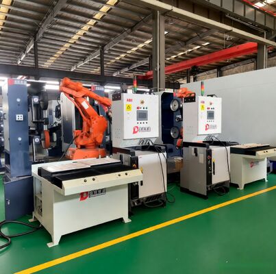 Precision Hardware Grinding Robotic Industrial Multi Wheel Belt Polisher System For Brass And Stainless Steel Parts