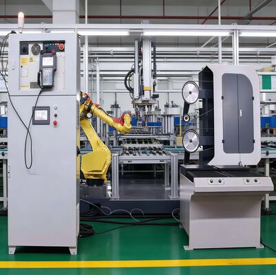 Multi Axis Bathroom Fitting Grinding Robotic Stainless Steel Finishing Polishing Machine For Complex Parts