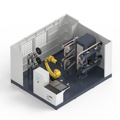 Fully Automatic Robotic Buffing Machine with NSK Bearings and Delta Servo Motors for Metal Works