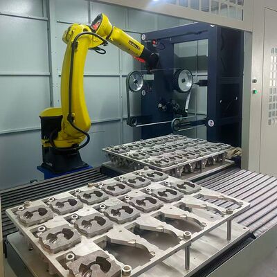 Automatic 6 Axis Industrial Polishing Robot Arm | Metal Surface Grinding & Deburring Machine for Auto Parts