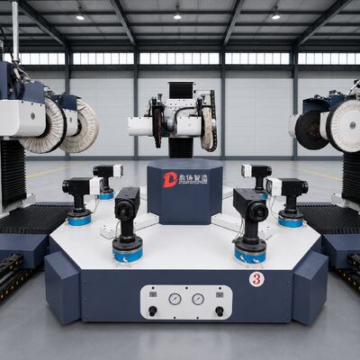 High-Precision Automated Robotic Polisher with Adjustable Rotary Wheels for Diverse Workpiece Specifications