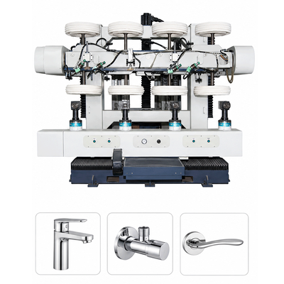 Safe Operation Robotic Polishing Cell with SCHNEIDER Electrical Emergency Stop and Light Curtain
