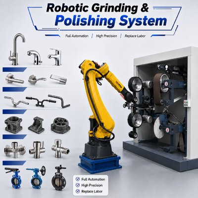 CNC Robotic Polisher for Aluminum Zinc Alloy Castings and Stainless Steel Parts Surface Grinding Deburring Automation