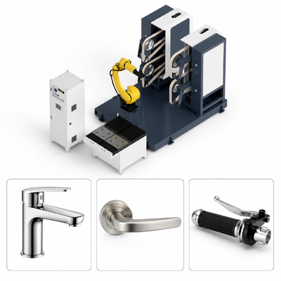 Smart Robot Polisher for Curved Pipes, Faucets & Kitchen Hardware 360° Omnidirectional Grinding Eliminates Dead Corners