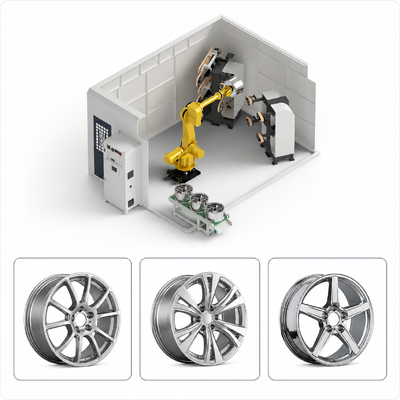 Intelligent Explosion-Proof Robotic Polisher for Wheel Hubs – Auto Wear Compensation & Dust Isolation for Precision, Safety & Eco-Friendly Grinding

