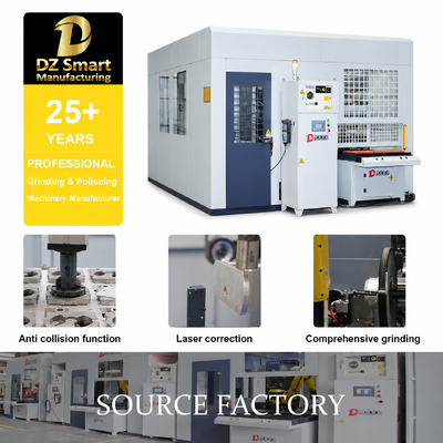 Professional Automatic Polishing Machine Precision Aluminum Wheel Metal Surface Grinding Robot Cylindrical Buffing Equipment