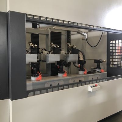 पूरी तरह से डिजिटल नियंत्रण उन्नत छह अक्ष पीतल भागों धातु सतह चमकाने की मशीन रसोई नल घुड़सवार पुफिंग उपकरण दरवाजा हैंडल के लिए